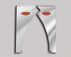 M1 AMBER LED - PETERBILT 589 SHORT HOOD (121" BBC) HOOD EXTENSION PANELS
