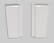 BLANK HOOD EXTENSION PANEL - PETERBILT 589 LONG HOOD