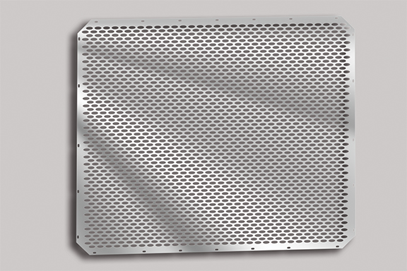 PUNCHED FRONT GRILLE – WITH PETERBILT OVALS image