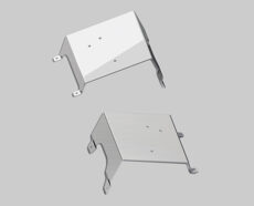 BEACON LIGHT BRACKETS - KENWORTH AEROCAB
