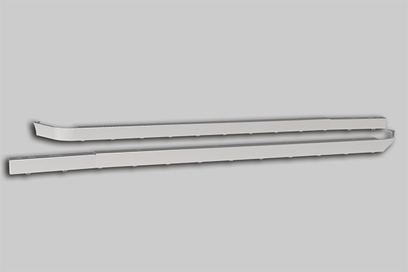 2024+ 76" SLEEPER PANELS WITH EXTENDERS - KENWORTH T680/T880/W990 WITH CAB EXHAUST